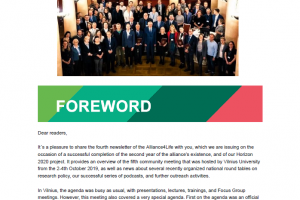 Fourth Alliance4Life Newsletter Released